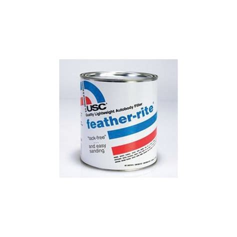 Us Chemical & Plastics Featherite quality lightweight body filler Quart ...