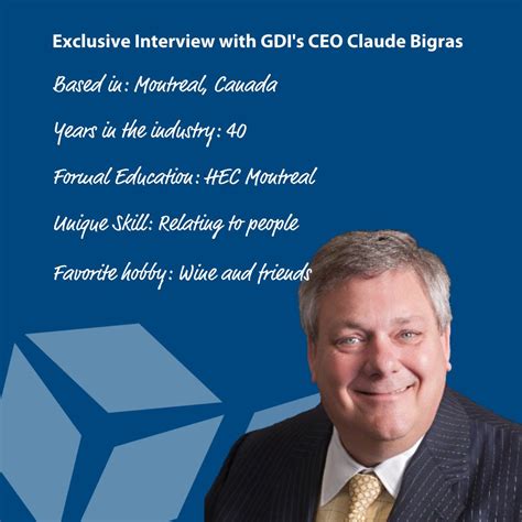 Our CEO, Claude Bigras was recently featured in the World Federation of Building Service ...