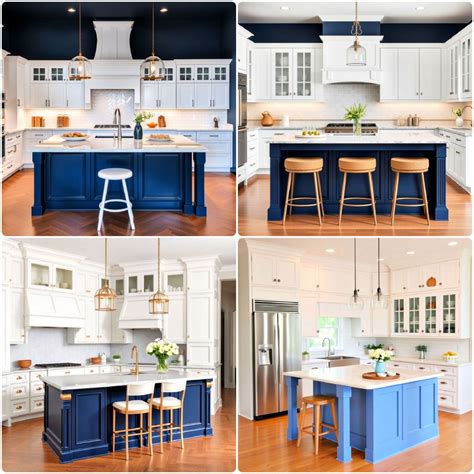 30 Blue Kitchen Cabinets With Gold Hardware Design Ideas