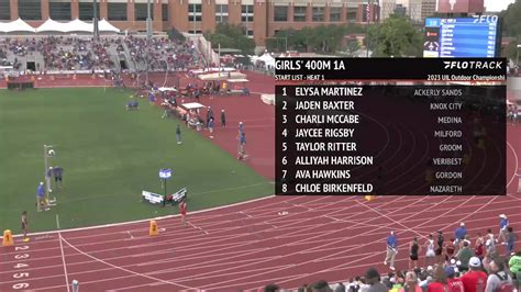 High School Girls' 400m Class 1A, Finals 1 | UIL State Track & Field Meet