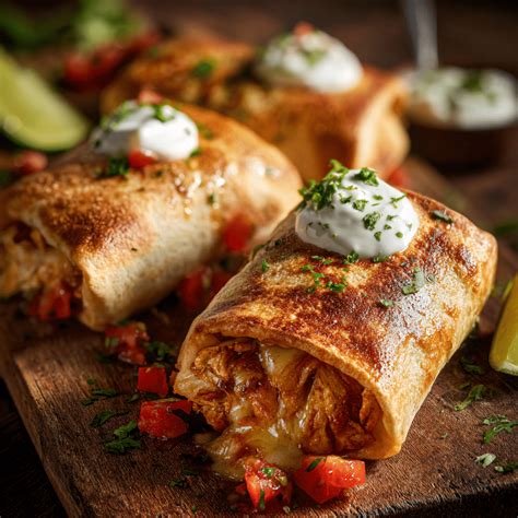 Baked Chicken Chimichangas