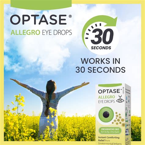 Optase Allegro Eye Drops for Dry Eyes - Lubricating Drops for Dry, Red ...