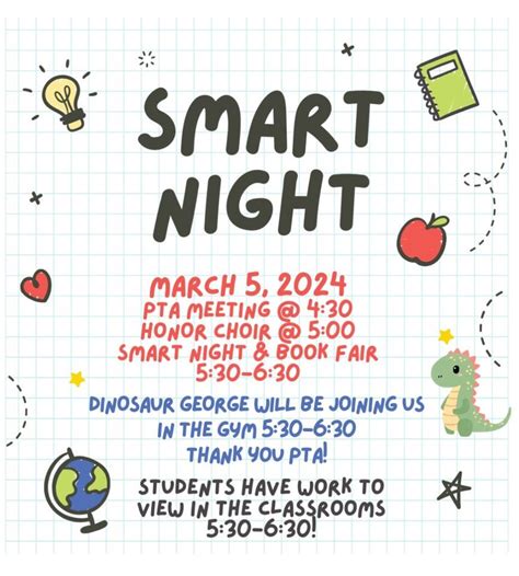 PTA Meeting & SMART Night, 1325 Petaluma Dr., Rockwall, 5 March 2024 ...