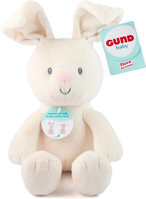 Amazon.com: GUND Baby Peek-a-Boo Flora Bunny Plush, Bunny Rabbit ...