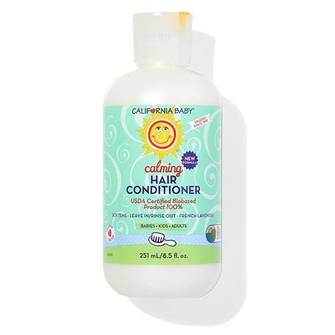 California Baby Calming Hair Conditioner | 100% Plant-Based Ingredients ...