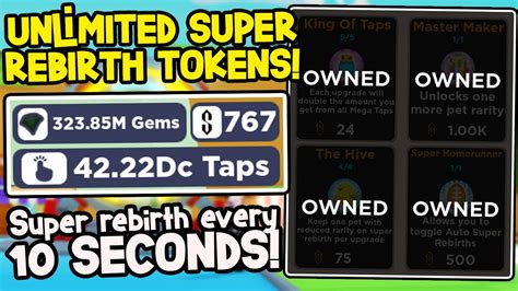 Tapping Simulator Super Rebirth Token Guide 的图像结果