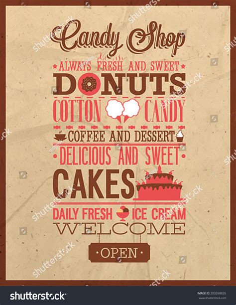 Candy Shop Sign Text Front 的图像结果