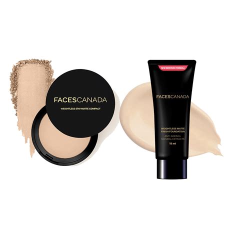 Buy Faces Canada Weightless Stay Matte Compact Vitamin E & Shea Butter ...