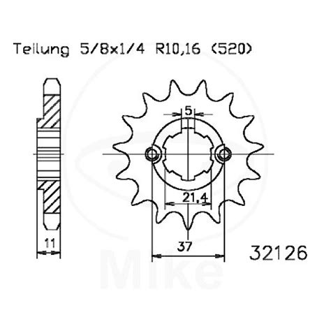 Ritzel 17Z Teilung 520 | 50-32126-17 Ritzel 17Z Teilung 520 Übersetzung ...