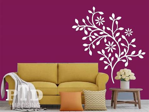PTD imposing Large Size Floral wall painting stencils for home ...