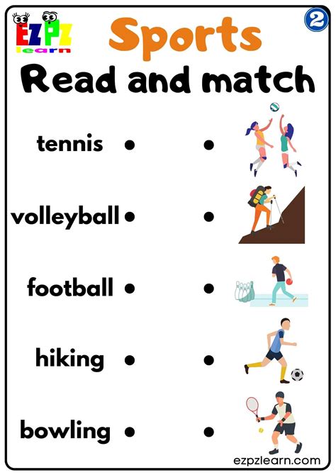 Sports Worksheet Reading Grade 2 的图像结果