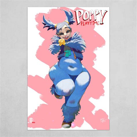 Daniel Lima Draws - Huggy Wuggy as human | Poppy Playtime | Chubby girl