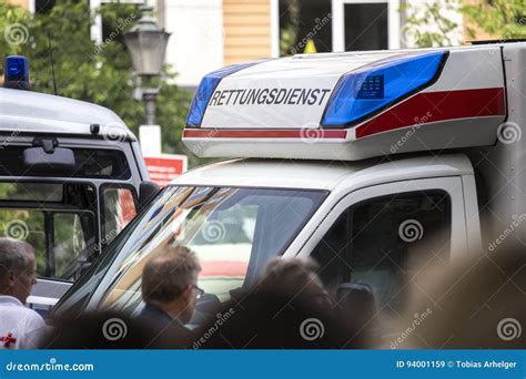 German Ambulance Service Car Editorial Stock Image - Image of transportation, care: 94001159