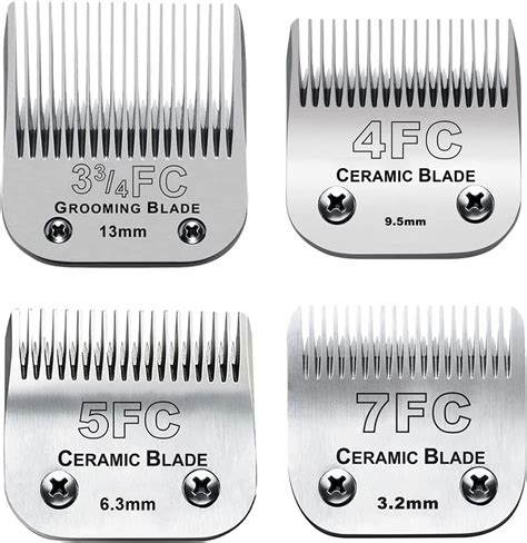 4PACK Dog Grooming Clipper Replacement Blades Compatible with Andis Pet ...