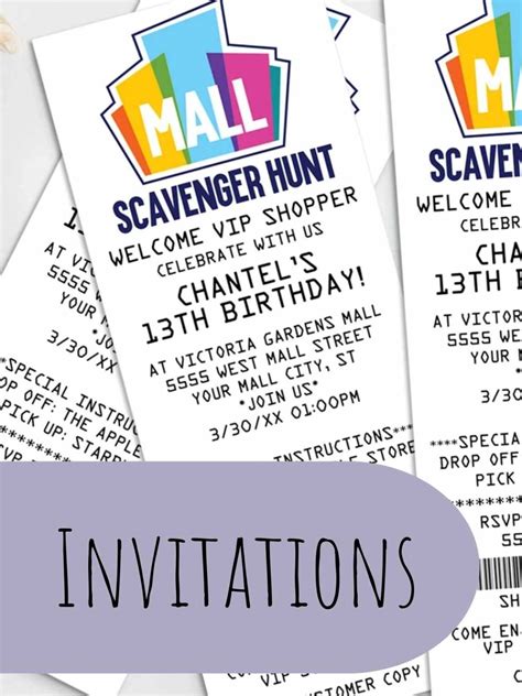 53 Fun Mall Scavenger Hunt Ideas - Fun Party Pop