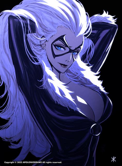 felicia hardy and black cat (marvel and 1 more) drawn by apoloniodraws | Danbooru