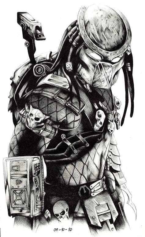 Image result for Predator Drawing Tutorial