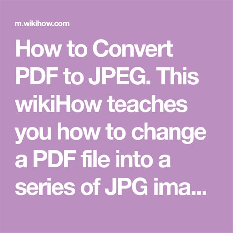 Image result for How to Convert PDF into JPEG File