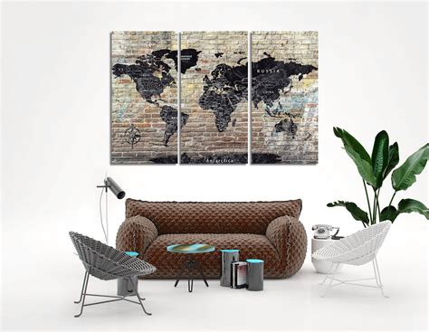 Buy World Maps World Maps Canvas World Maps Wall Art World Maps Online ...