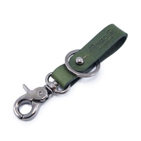 Trip Machine Key Fob Army Green with Metallic Black– Moto Central