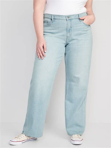 Womens Mid Rise Baggy Jeans at Angelina Varley blog
