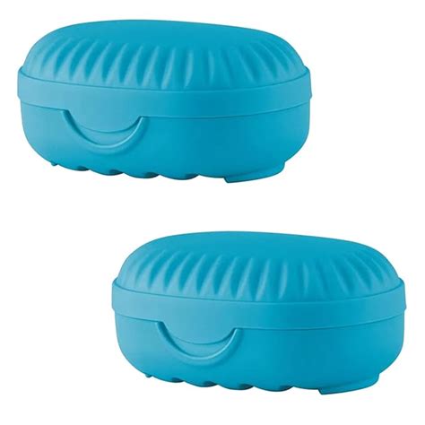 Kuber Industries Pack of 2 Soap Holder For Bathroom | Portable Plastic ...