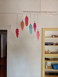 Buy Rawpockets Decal ' Multi-Color Feather' Multi-Color Large Size Wall ...