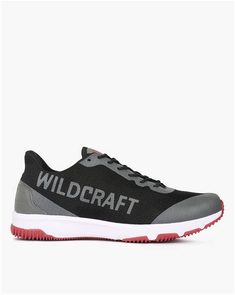Buy Black Wildcraft Textured Lace-Up Casual Shoes | AJIO
