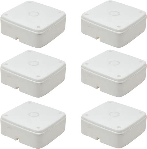 Sinloe PVC Square Junction Box 4x4 Inches 4 Nos Pack for CCTV Cameras ...