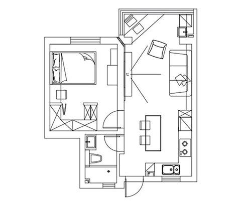单身公寓设计效果图,单身公寓设计效果图案例_2023装修效果图-齐家网装修图片频道