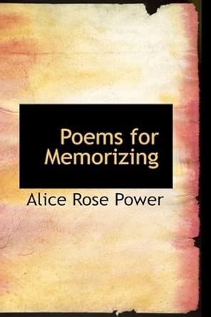 Buy Poems for Memorizing Book Online at Low Prices in India | Poems for ...