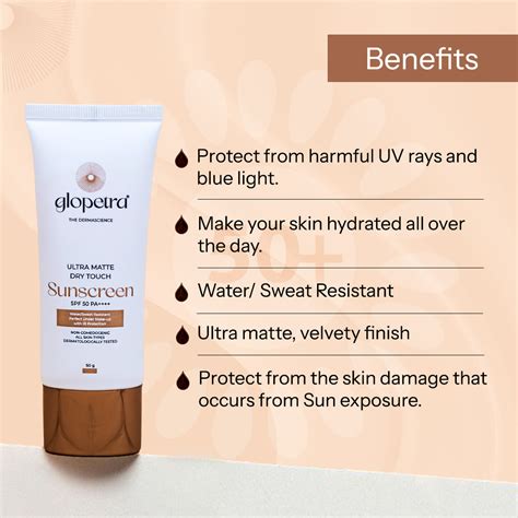 ULTRA MATTE DRY TOUCH Sunscreen SPF 50 PA+++ – Glopetra