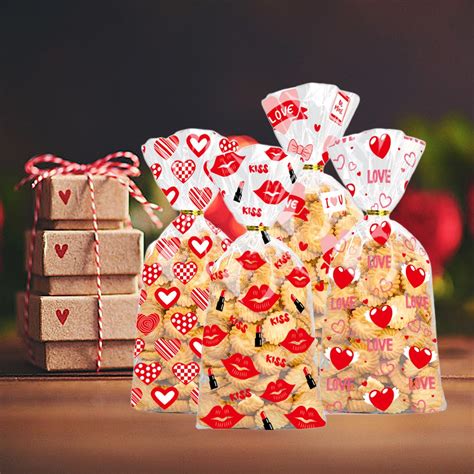 Best Bargains 50-Pack Valentine's Day OPP Cookie & Candy Gift Bags ...