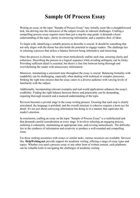 Image result for How to Write a Process Paper