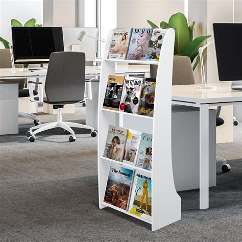 Buy Magazine Holder, Floor-Standing Magazine Rack, Brochure Display ...