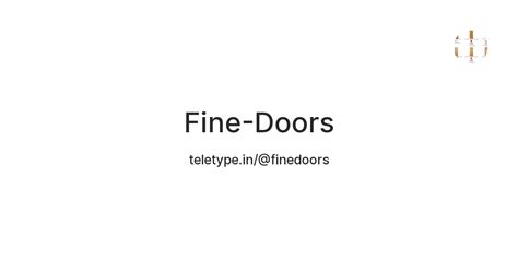 Fine-Doors — Teletype
