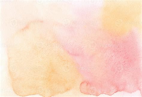 Watercolor gradient pastel orange-pink background texture, hand painted ...