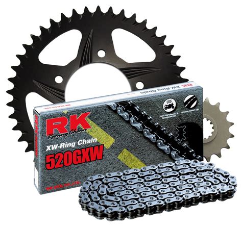 RK Racing Chain 4102-068RB Black Aluminum Rear Sprocket and 520GXW ...