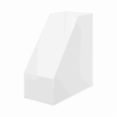 Polypropylene Stand file box Wide A4 Clear