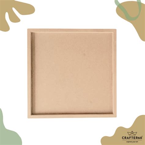 DIY Square MDF Board Base for Art & Craft Project | Crafter60 – CRAFTER60®