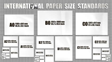 Image result for Standard Paper Size
