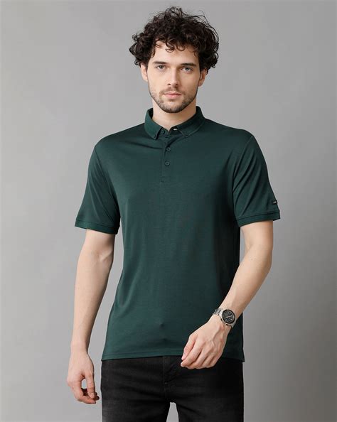 Men Solid Regular Fit Casual T-Shirt – Voi Jeans