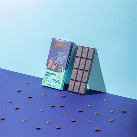 Signature Noir 75% Dark Chocolate Bar – Choko La