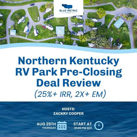 The Northern Kentucky RV Park webinar is happening today! During the ...