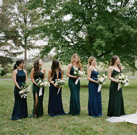 Blue And Green Dresses Bridesmaid