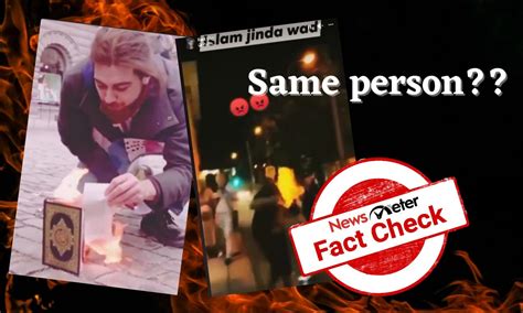 Is this burning man the same man who lit Quran on fire?