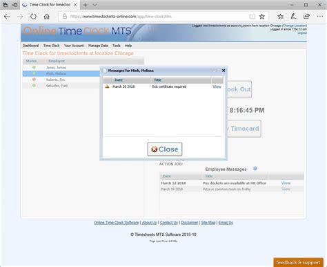 Employee Time Clock 的图像结果