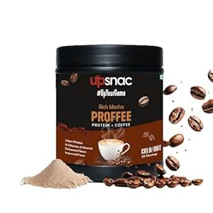 Upsnac High-Protein Instant Coffee, Rich Mocha Proffee with 100% ...