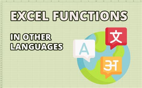Image result for Excel Language Functions