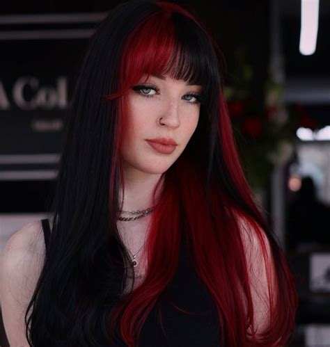 Pin by Heavy D on Hair in 2025 | Black red hair, Red hair ponytail ...
